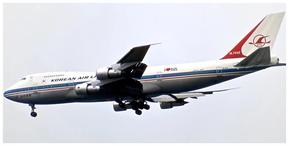 kal007班机,机型:波音747-2308