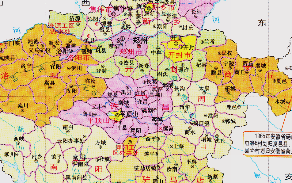 河南省的区划调整17个地级市之一郑州市为何有15个区县