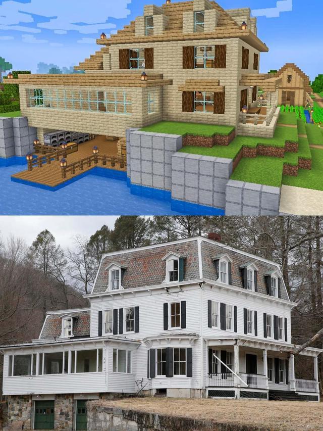 我的世界:6种不同风格的建筑,看大佬如何在生存模式盖房子!