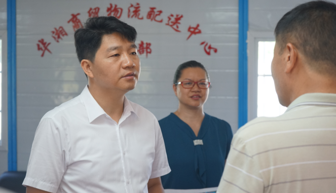 江韬调度双清区重点项目工程建设
