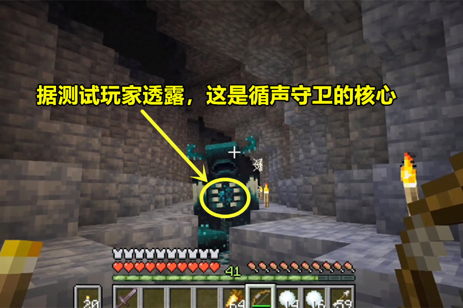 我的世界:一个关于循声守卫的想法,掉落头套,戴上后屏幕变黑