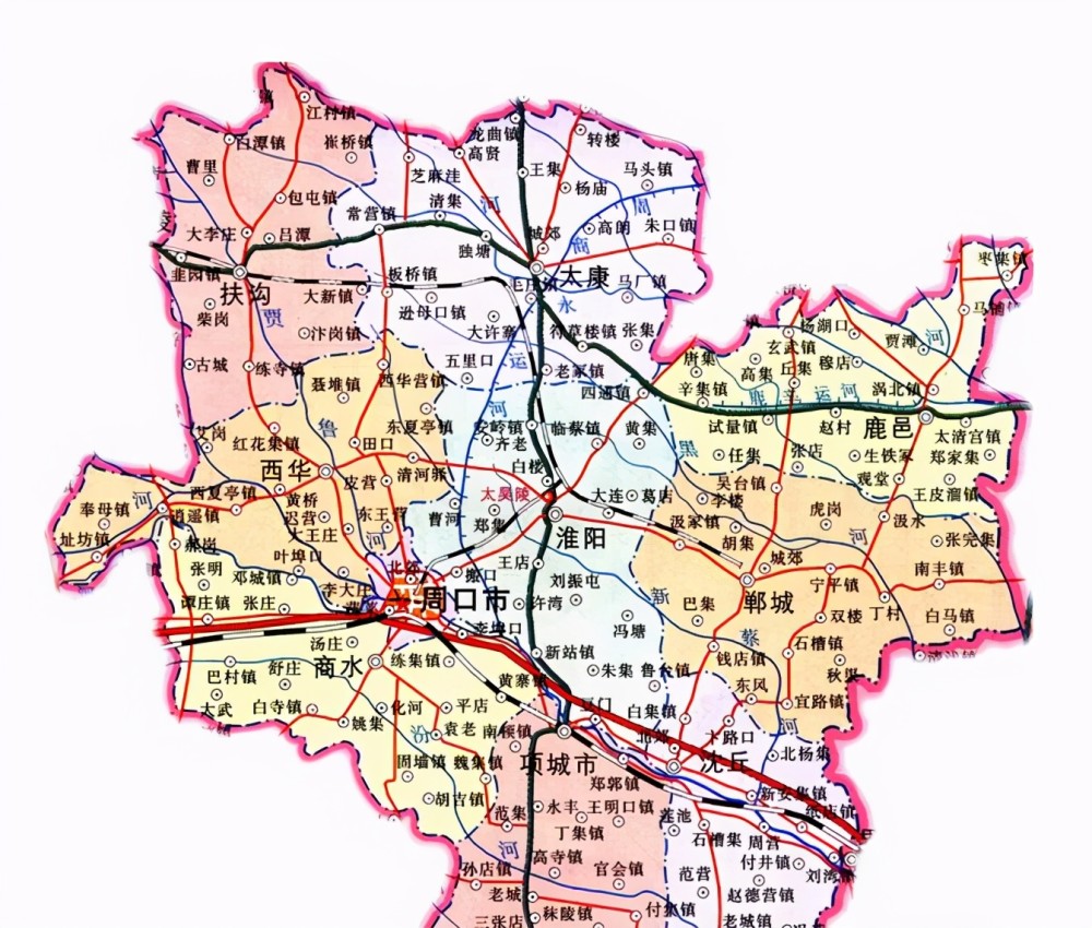 河南省的区划调整17个地级市之一周口市如何有10个区县