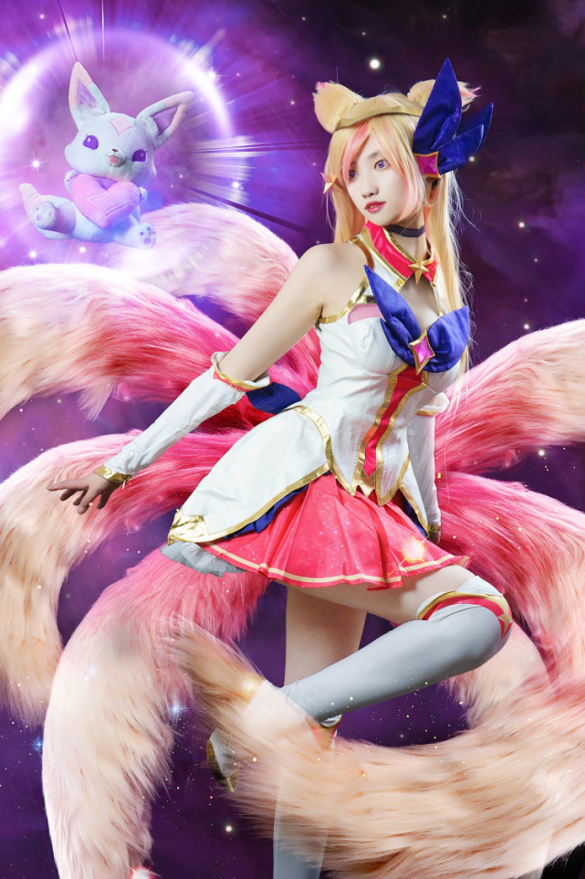 英雄联盟星之守护者阿狸cos|阿狸_动漫|cosplay|魔法少女