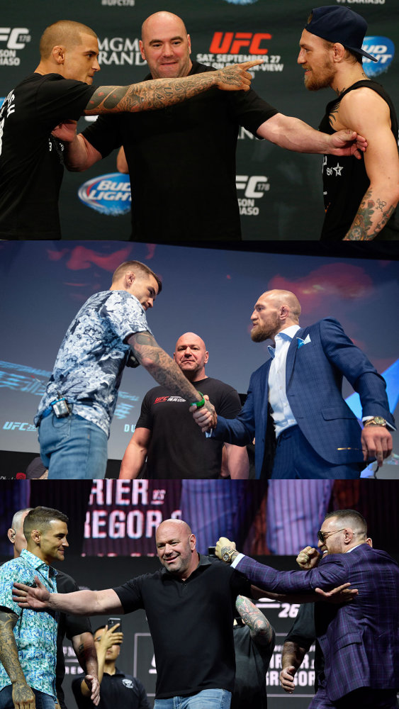 ufc264期 竞赛者(钻石)普瓦里尔vs(嘴炮)康纳 比赛地点:拉斯维加斯