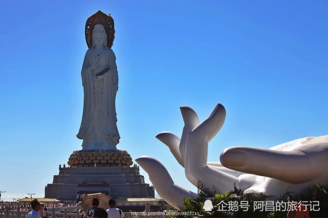 三亚南海观音高108米,花费8亿人民币建造:比自由女神