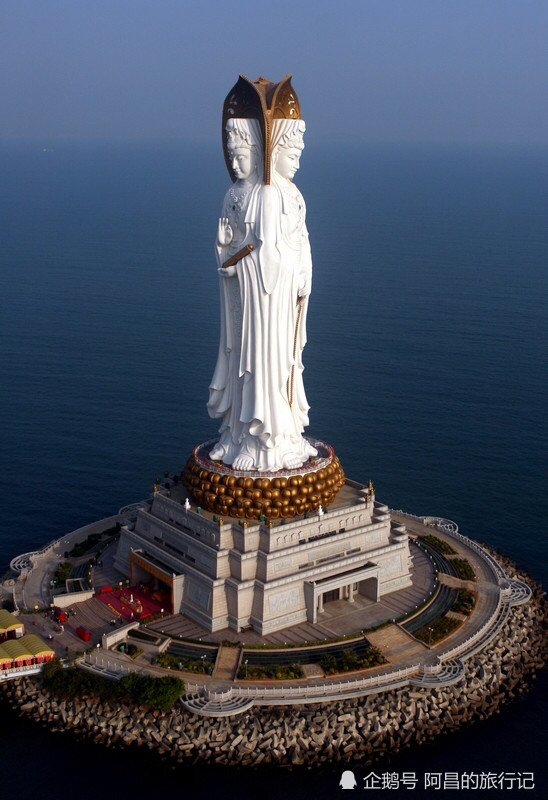 三亚南海观音高108米,花费8亿人民币建造:比自由女神像还高15米
