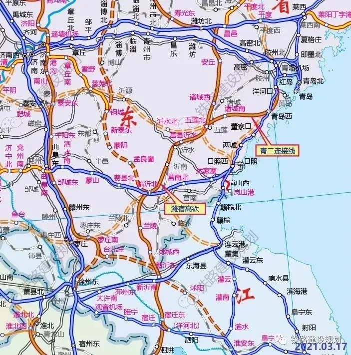 有望2022年开工!青岛至京沪高铁辅助通道铁路环评公示