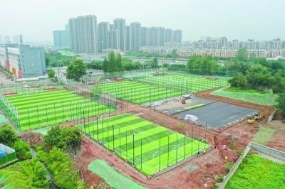 南部新城新增足球主题公园
