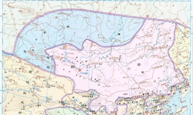 汉朝末期的鲜卑汗国疆域
