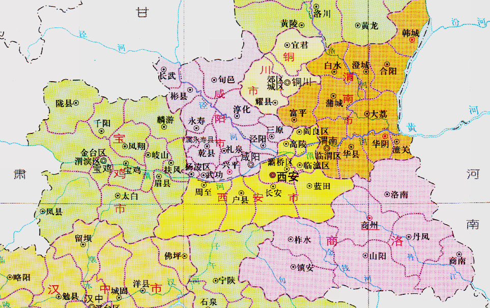 陕西省的区划调整,10个地级市之一,西安市为何有13个区县?