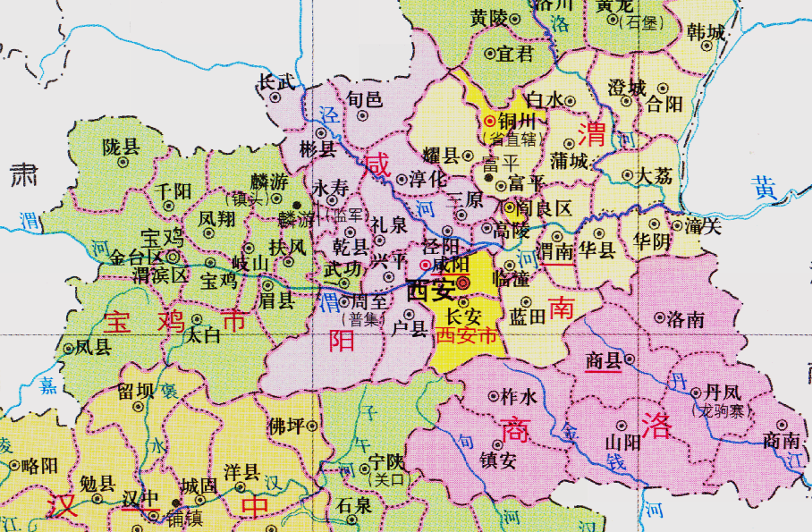 陕西省的区划调整10个地级市之一西安市为何有13个区县