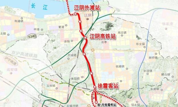 无锡建一条市域地铁线,长约30.4千米,有助于实现锡澄一体化发展