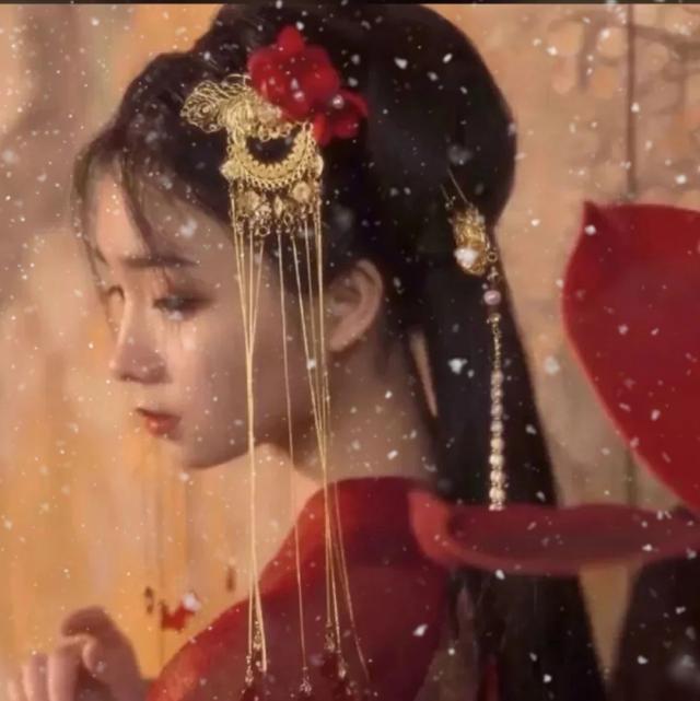 真人女头古风仙气十足绝美高冷的女生头像