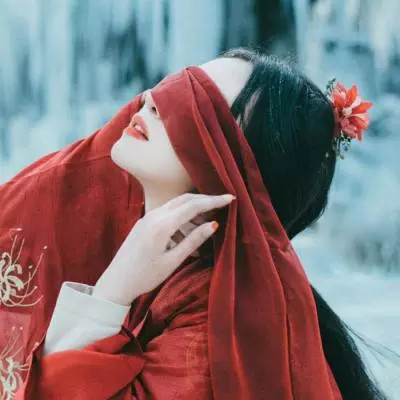 真人女头古风仙气十足绝美高冷的女生头像