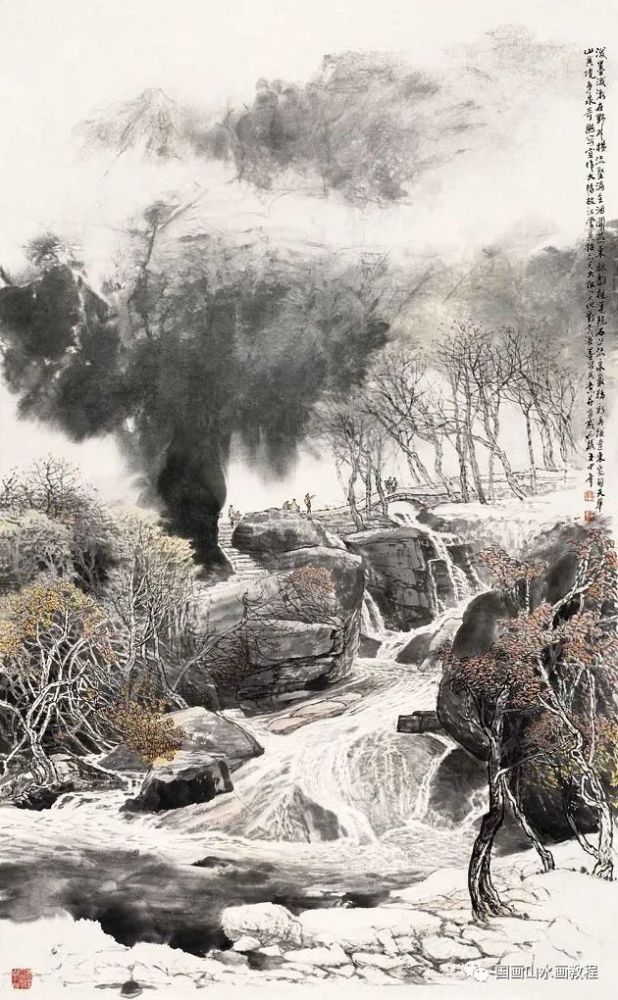 【国画山水】国画名家王中年山水画作品赏析