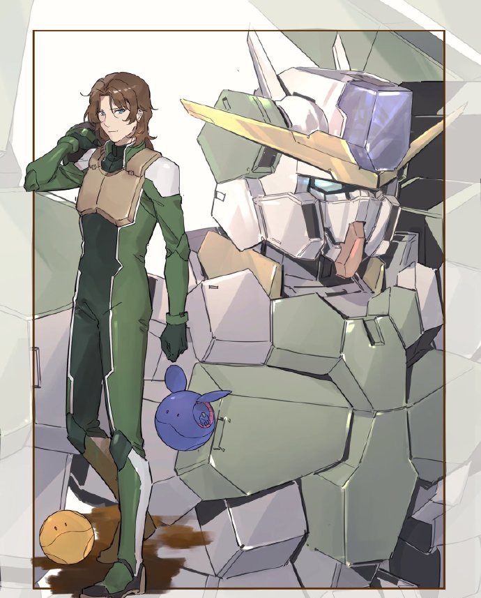 模玩控高达00系列四小强插画大家喜欢哪张