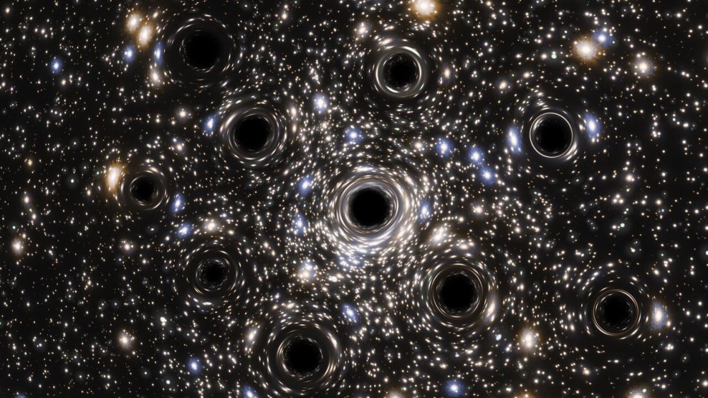 80000光年外,100多个黑洞疯狂驱逐恒星,形成长达3万光年的星流