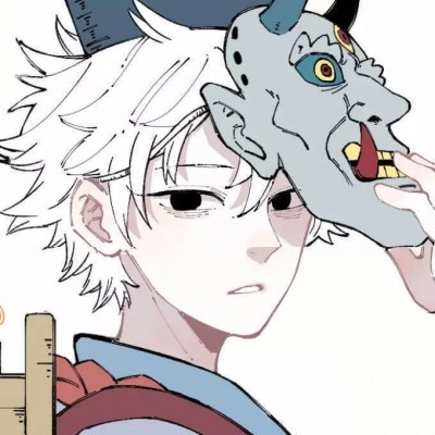 优质动漫头像 《俺哥来自深山》白发美少年头像