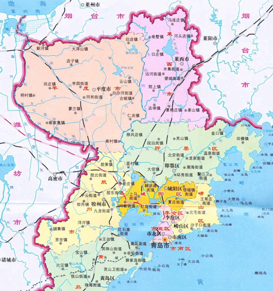 山东省的区划调整,16个地级市之一,青岛市为何有10个区县?