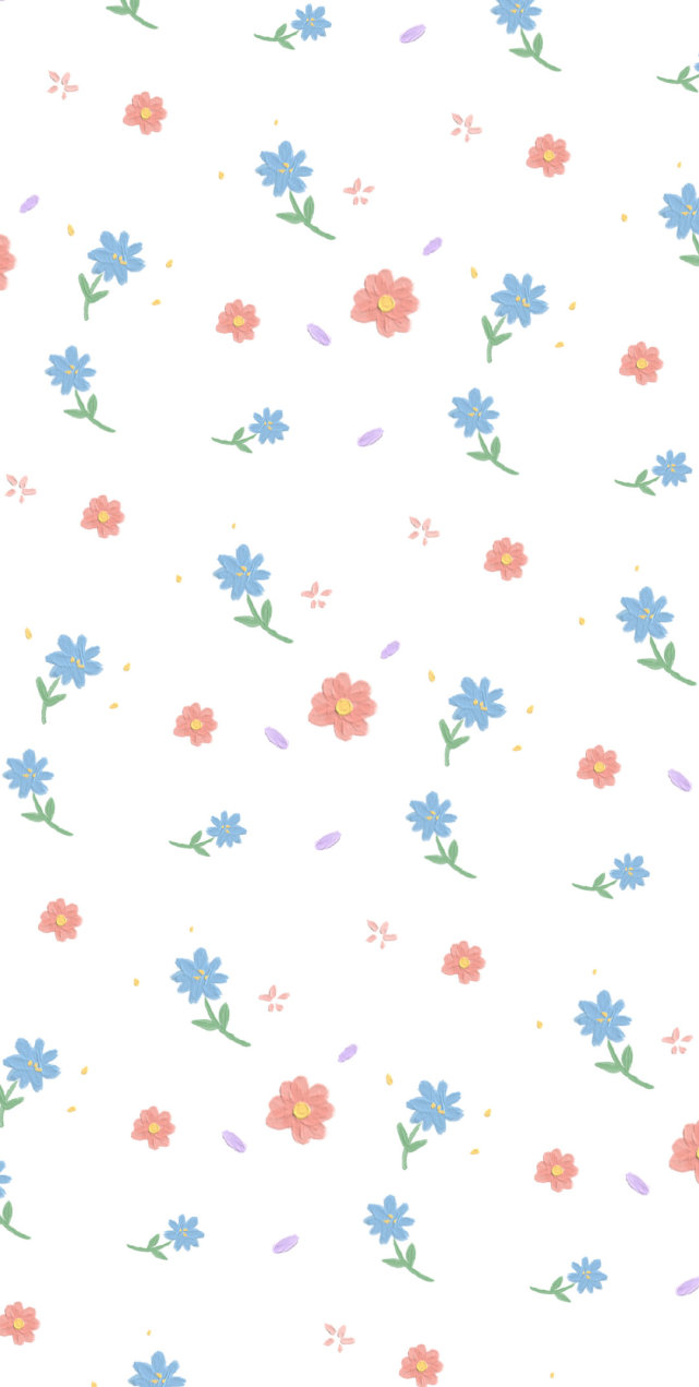 精选可爱碎花壁纸 聊天背景图
