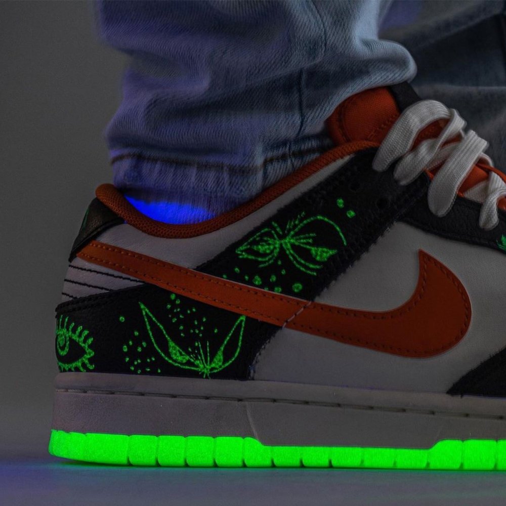 nike dunk low "halloween" 万圣节 夜光大底