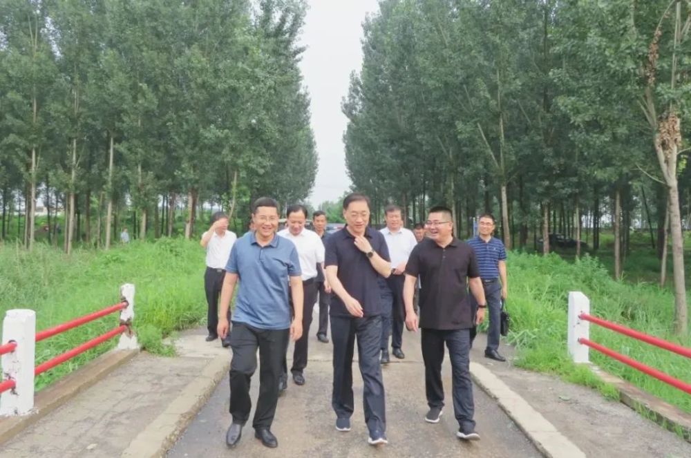时政要闻唐山市领导来丰南区检查沙河防汛工作