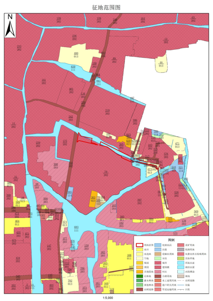 6341公顷甪直镇征收范围:横泾街道泾峰社区,越溪街道龙翔社区境内征收