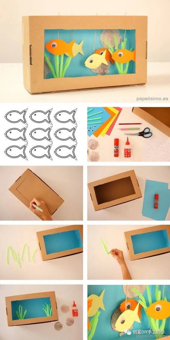 或孩子的玩具 纸箱改造少儿手工 你需要准备的工具和材料:纸箱或鞋盒