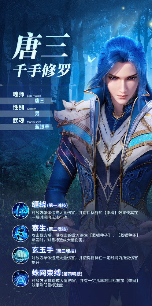 【魂师图鉴】千手修罗——唐三