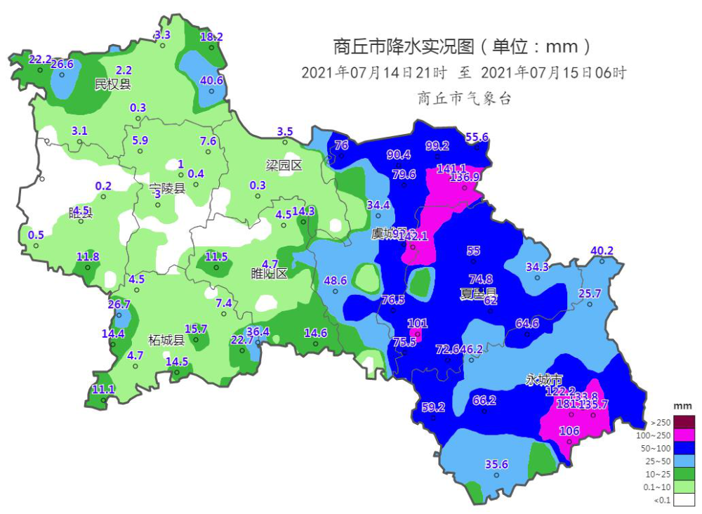 商丘市将出现暴雨,大暴雨天气,预计降水量达