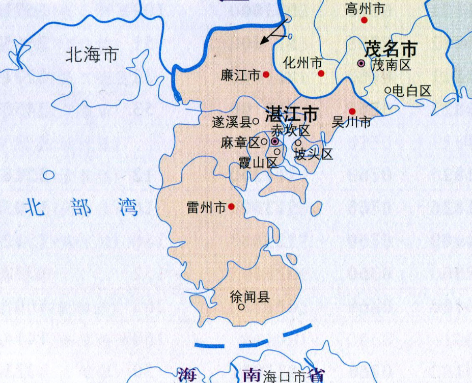 湛江10区县人口一览:雷州市132.11万,赤坎区39.03万
