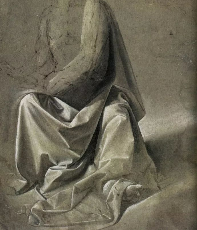 达·芬奇丨衣褶素描欣赏