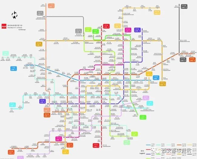 全国地铁运营里程西安仅排第12名西安地铁开建早却发展慢