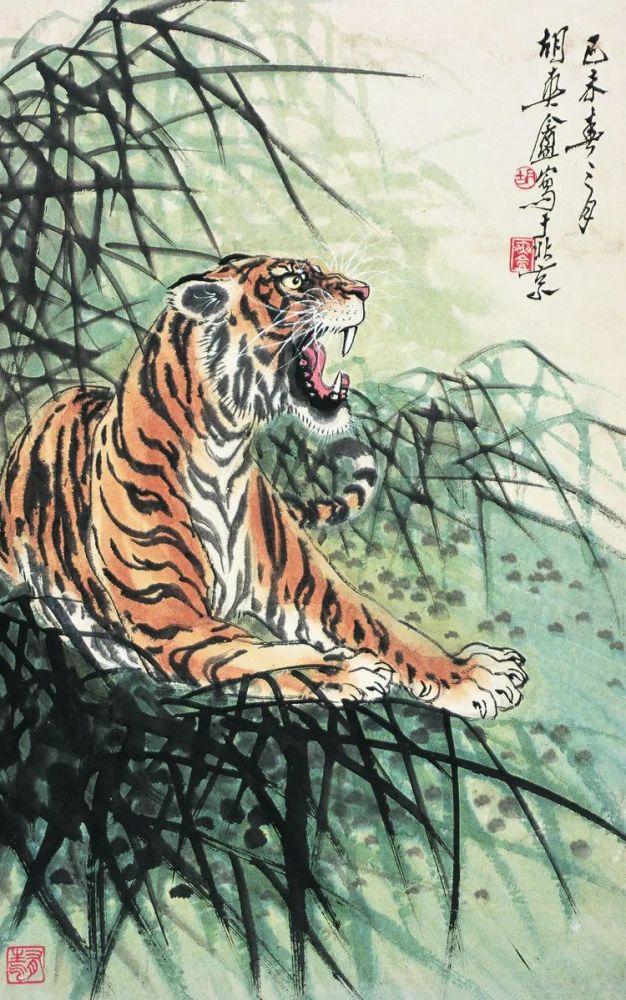 国画|老虎要下山