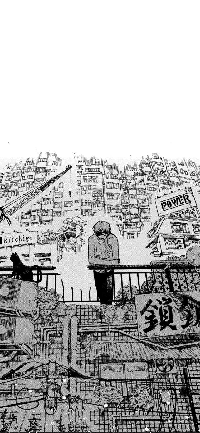 漫画壁纸电锯人拼接