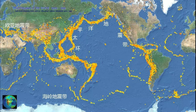 存在力的作用,因此板块与板块的相邻地带通常为地震带