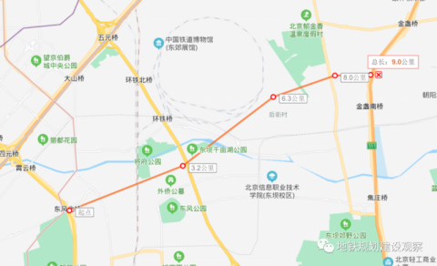 该道路的建设通车将极大方便东坝,平房地区居民出行,服务第四使馆区