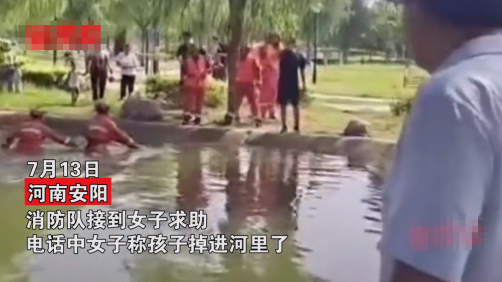 消防员紧急跳河打捞,女子