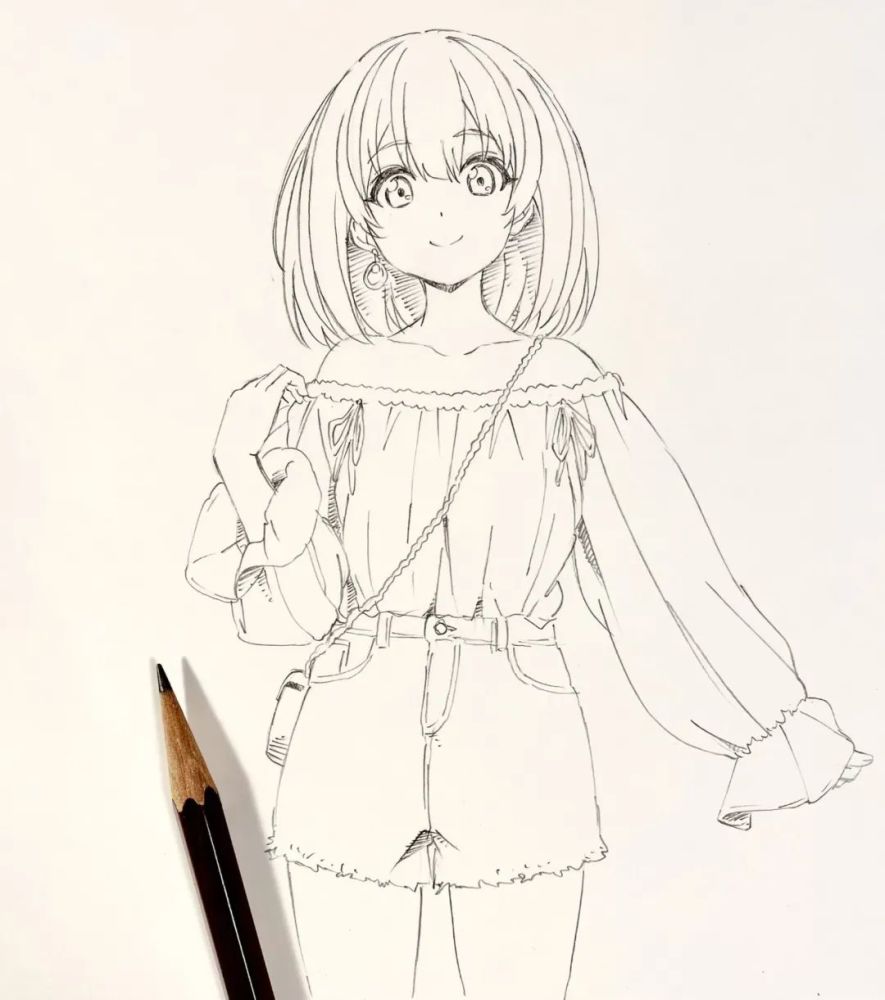 线稿素材兽娘劳斯好会画漫画少女线稿临摹合集新手初学者入门