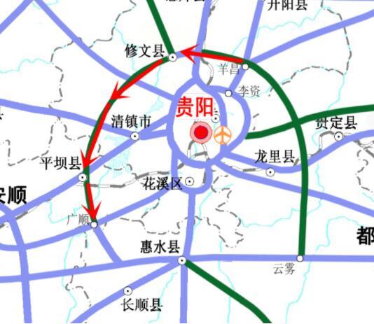 贵州规划一条高速,初步设计获批复,是贵阳"新四环"的组成部分