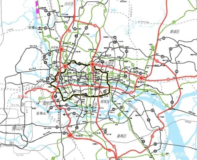 广州市轨道交通线网规划(2018-2035)公布