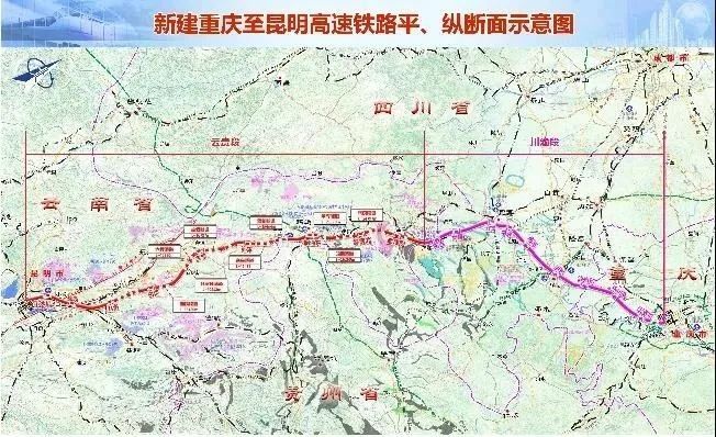 渝昆高铁 自重庆西站引出,经重庆市江津区,永川区,四川省泸州市,宜宾