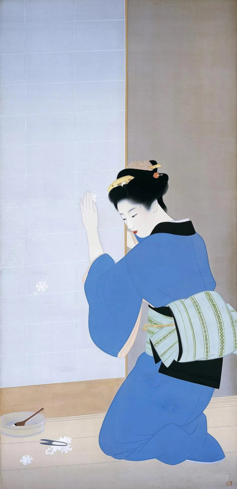 细致生动—日本女画家上村松园高格调美女浮世绘作品