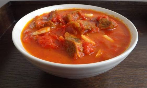 晚餐—番茄牛肉汤