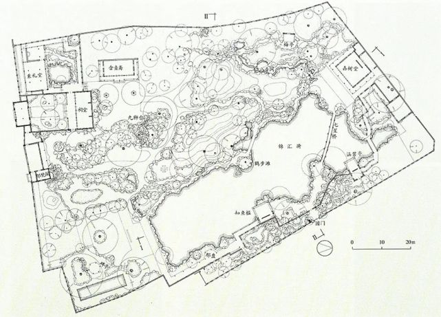 寄畅园平面图(引自《江南理景艺术)
