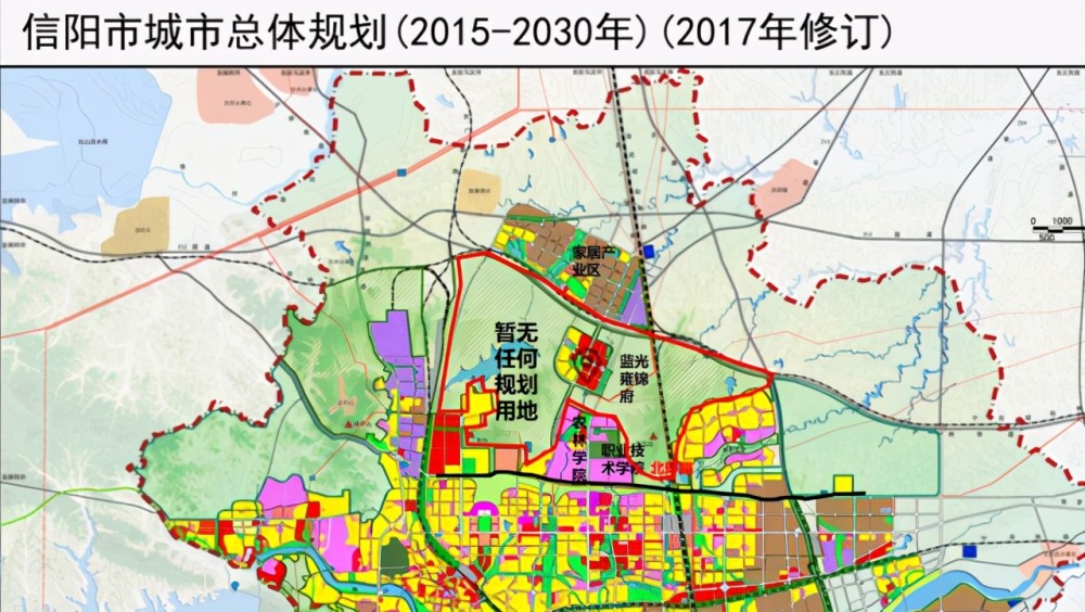 信阳北部传来最新规划图流出即将正式崛起连接浉河平桥