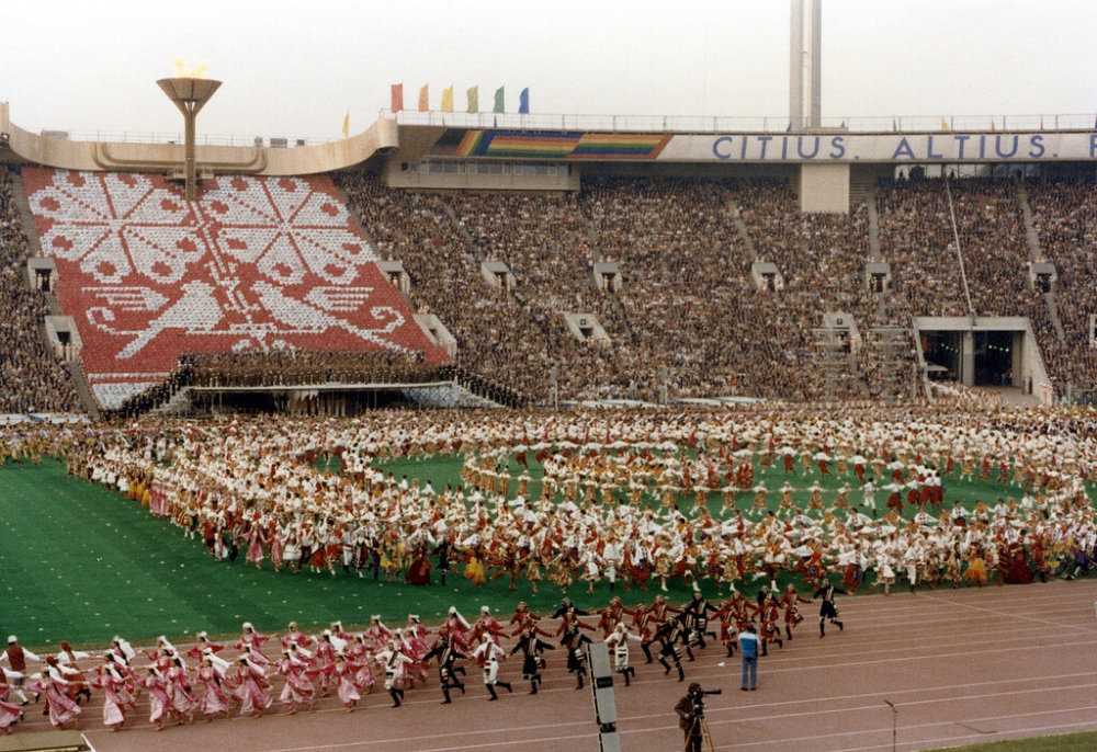 老照片 1980年苏联莫斯科奥运会 被抵制的一届奥运会