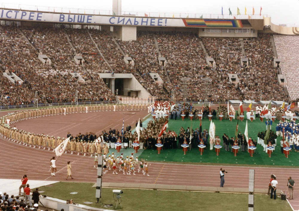 老照片 1980年苏联莫斯科奥运会 被抵制的一届奥运会