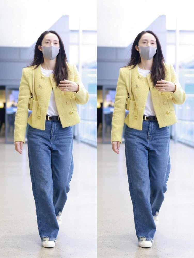 见,比如说小香风外套就是很典型的花呢,服装可以用牛仔裤来与之搭配