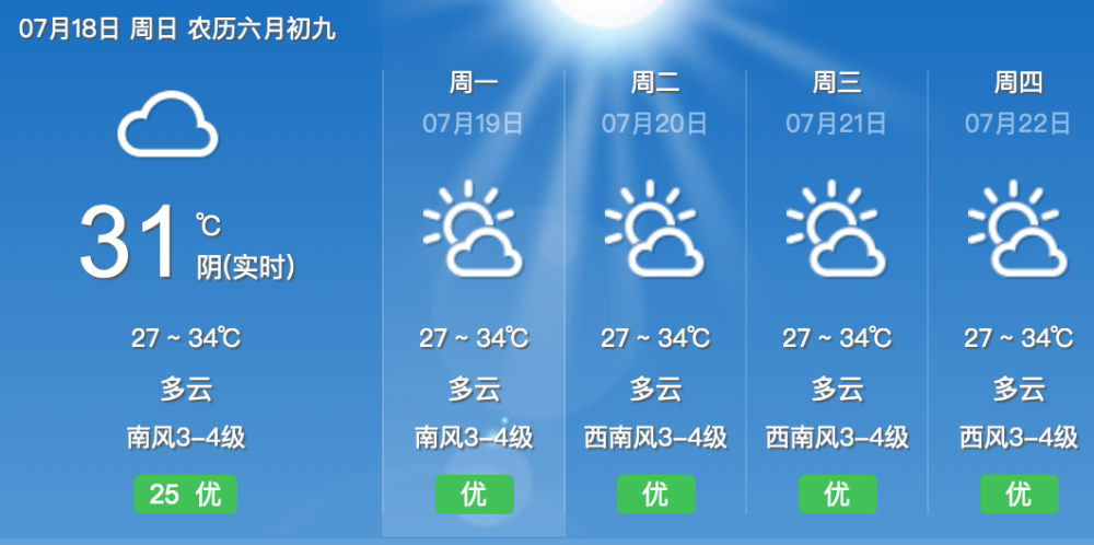 北海将持续34℃高温天气!